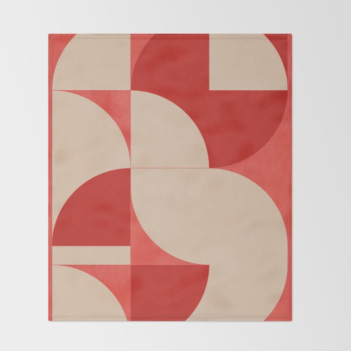 Modern geometric shapes 56 Throw Blanket Gallery Image 2