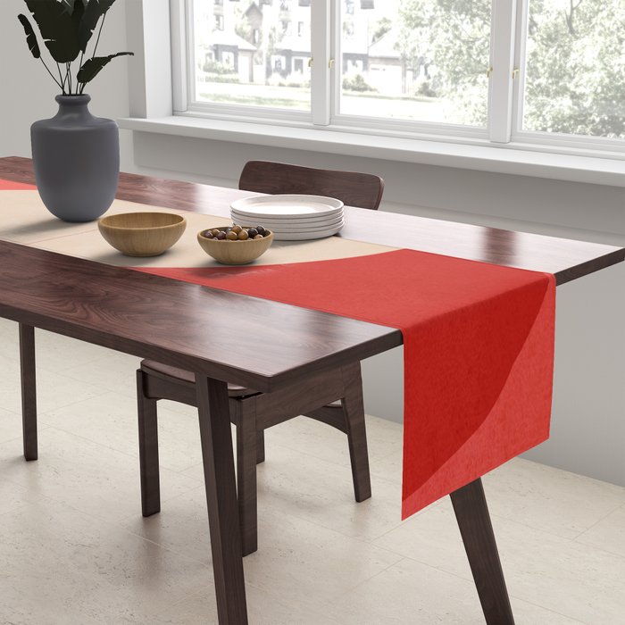 Modern geometric shapes 56 Table Runner Gallery Image 2