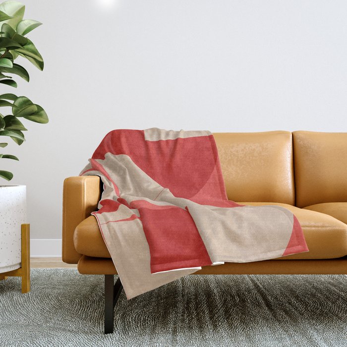 Modern geometric shapes 56 Throw Blanket Gallery Image 1