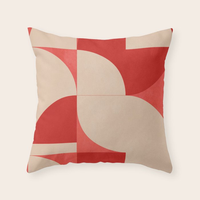 Modern geometric shapes 56 Throw Pillow Gallery Image 1