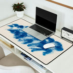 Ink Wave Blue Ocean Abstract Desk Mat Gallery Image 2