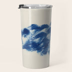 Ink Wave Blue Ocean Abstract Travel Mug Gallery Image 3