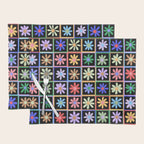 Checkered Flowers in Black  Placemat Gallery Image 1