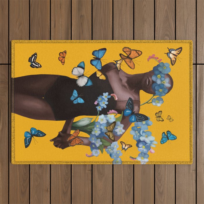 Blooming in Flight 1 Outdoor Rug Gallery Image 1