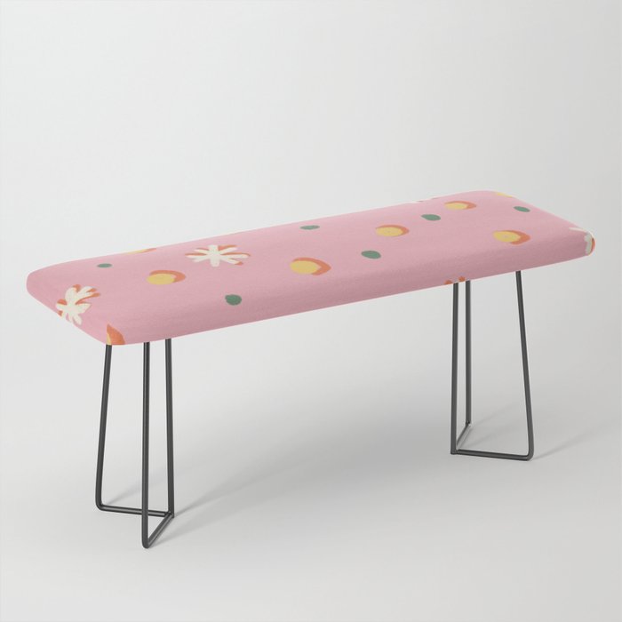 Pink dots and stars Bench Gallery Image 1