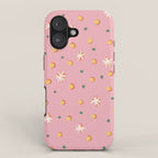 Pink dots and stars iPhone Case Gallery Image 1