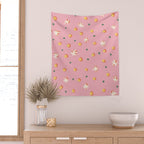 Pink dots and stars Wall Tapestry Gallery Image 2