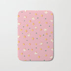 Pink dots and stars Bath Mat Gallery Image 1