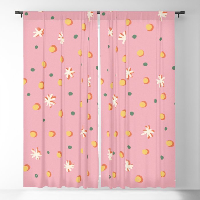 Pink dots and stars Window Curtain Gallery Image 5