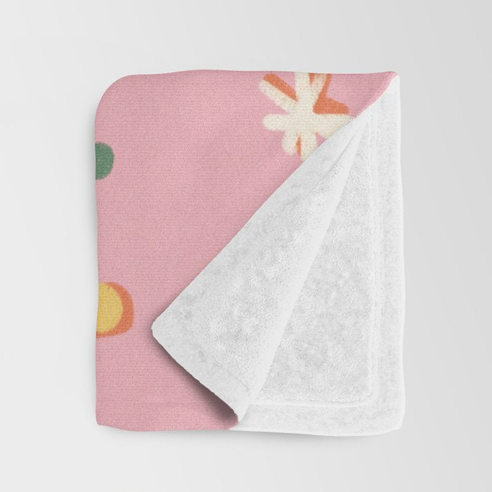 Pink dots and stars Throw Blanket Gallery Image 3