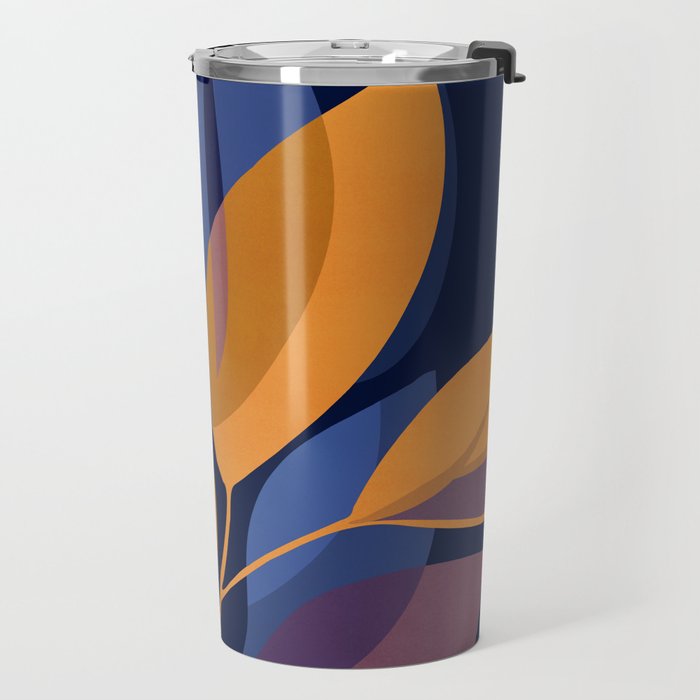 Scorpio Dark Abstract Botanical Travel Mug Gallery Image 2