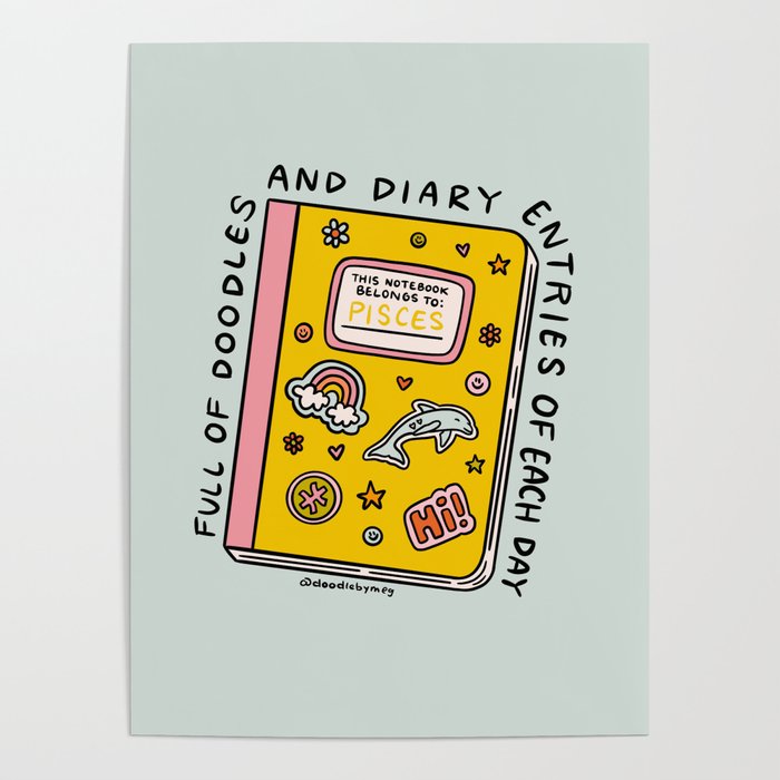 Pisces Notebook Poster Gallery Image 4