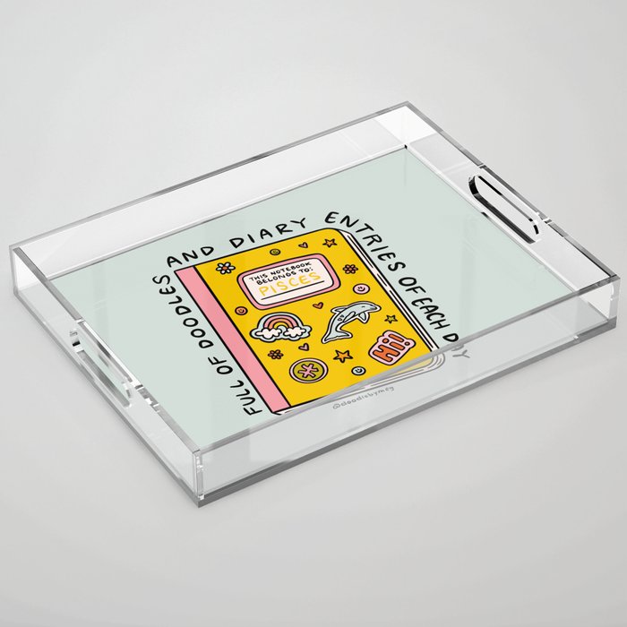 Pisces Notebook Acrylic Tray Gallery Image 1