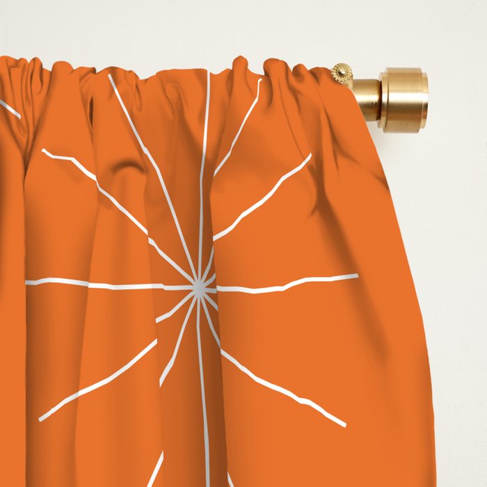 Minimalist Starburst Pattern X Window Curtain Gallery Image 2