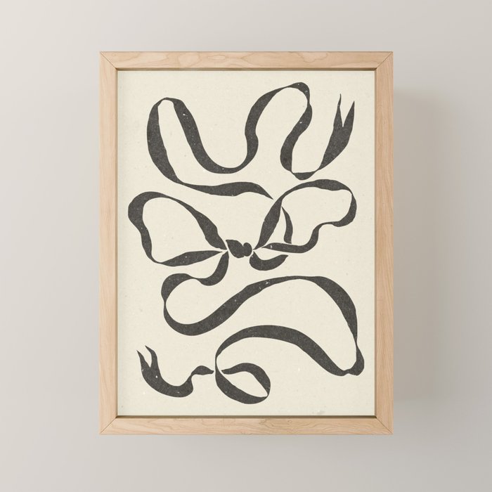 Bow ribbon 02 Mini Art Print Gallery Image 1