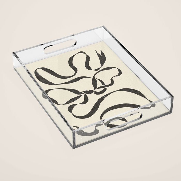 Bow ribbon 02 Acrylic Tray Gallery Image 1