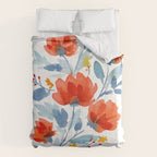 Watercolor Flowers Comforter Gallery Image 6