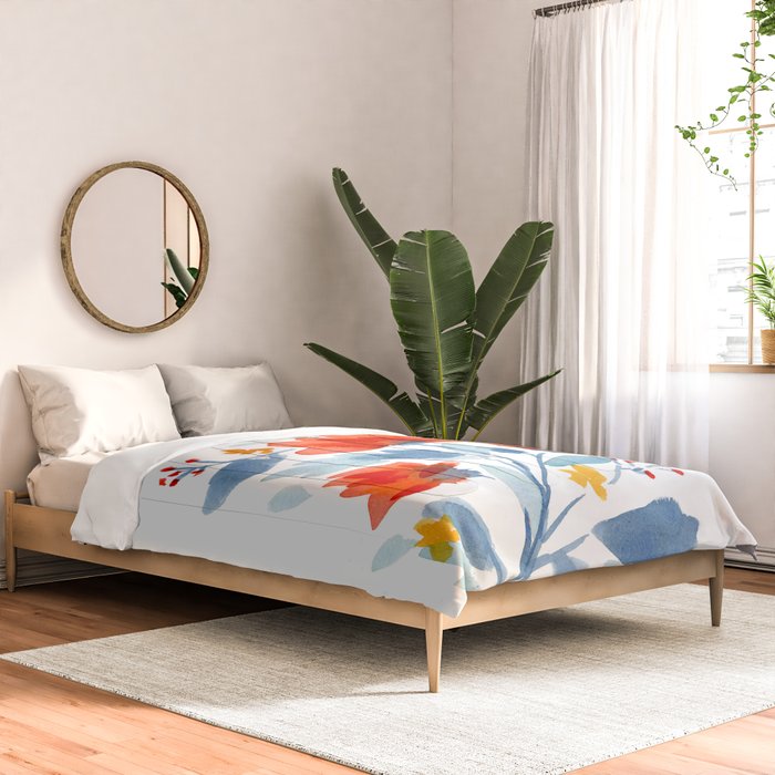 Watercolor Flowers Comforter Gallery Image 2