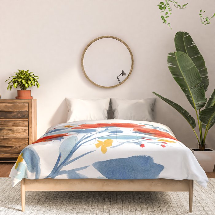Watercolor Flowers Comforter Gallery Image 3
