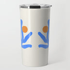 Jazz Blue Leaf: Matisse Series 02 | Mid-Century Edition Travel Mug Gallery Image 1