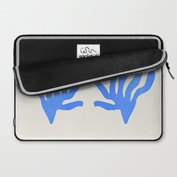 Jazz Blue Leaf: Matisse Series 02 | Mid-Century Edition Laptop Sleeve Gallery Image 2