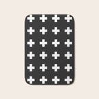 Swiss Cross Black Bath Mat Gallery Image 1