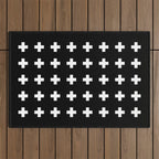 Swiss Cross Black Outdoor Rug Gallery Image 1