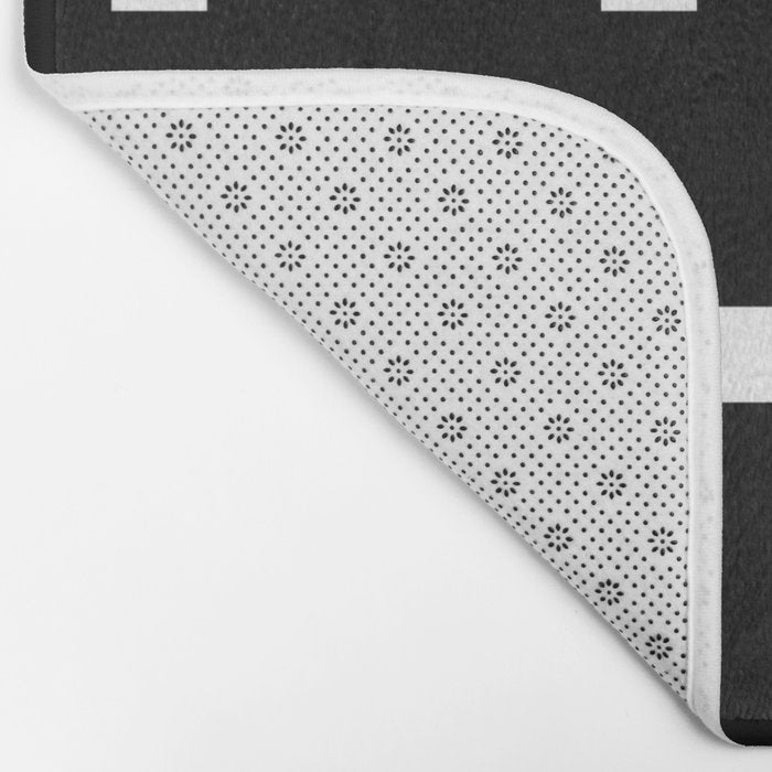 Swiss Cross Black Bath Mat Gallery Image 2