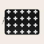 Swiss Cross Black Laptop Sleeve Gallery Image 1