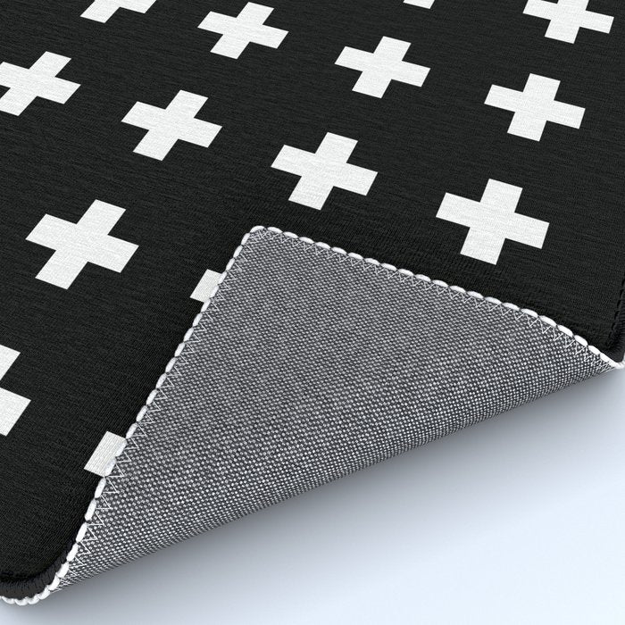 Swiss Cross Black Rug Gallery Image 4