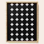 Swiss Cross Black Serving Tray Gallery Image 1