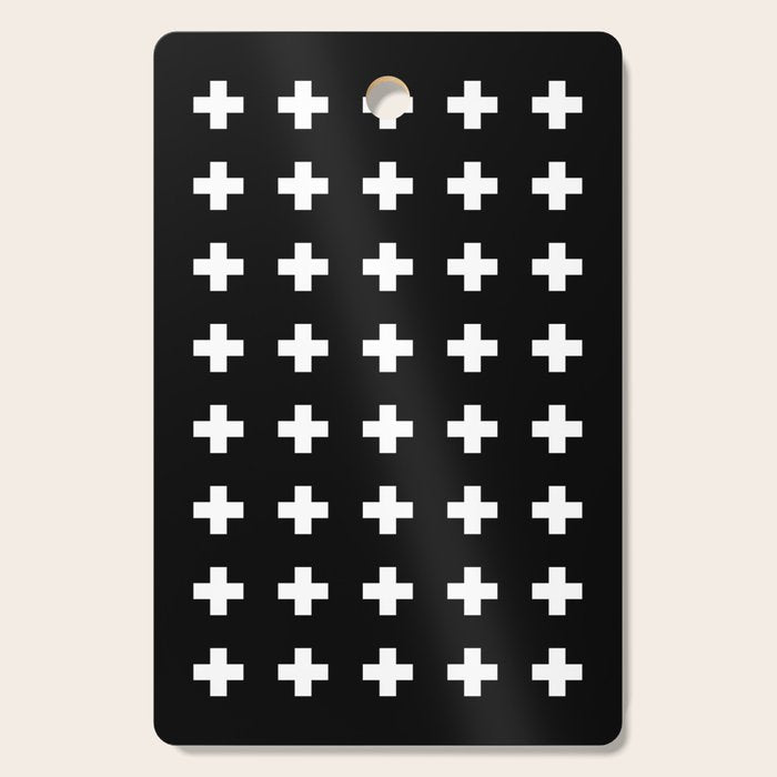 Swiss Cross Black Cutting Board Gallery Image 1