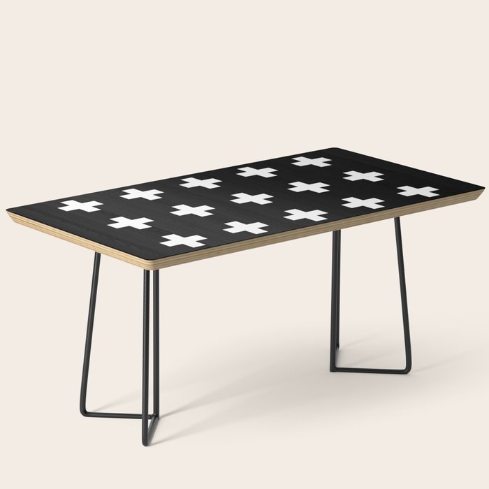Swiss Cross Black Coffee Table Gallery Image 1