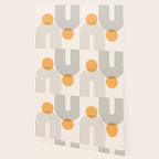 Mid Century Modern Geometric 70 (Rainbow and Sun Abstraction) Wallpaper Gallery Image 2