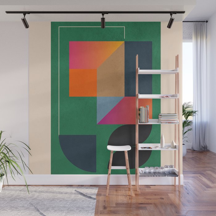 Geometric Abstraction 109 Wall Mural Gallery Image 1