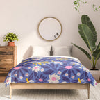 Wild Floral - Blue, Pink and Yellow Comforter Gallery Image 3