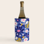 Wild Floral - Blue, Pink and Yellow Wine Chiller Gallery Image 1