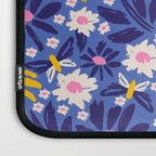 Wild Floral - Blue, Pink and Yellow Laptop Sleeve Gallery Image 3