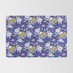 Wild Floral - Blue, Pink and Yellow Rug Gallery Image 2