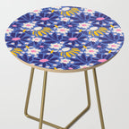 Wild Floral - Blue, Pink and Yellow Side Table Gallery Image 2