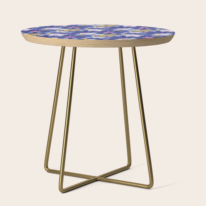 Wild Floral - Blue, Pink and Yellow Side Table Gallery Image 1