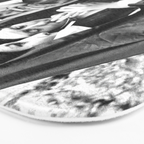 Nuns Smoking, Funny Black and White Vintage Art Bath Mat Gallery Image 3