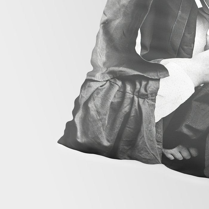 Nuns Smoking, Funny Black and White Vintage Art Pillow Sham Gallery Image 4