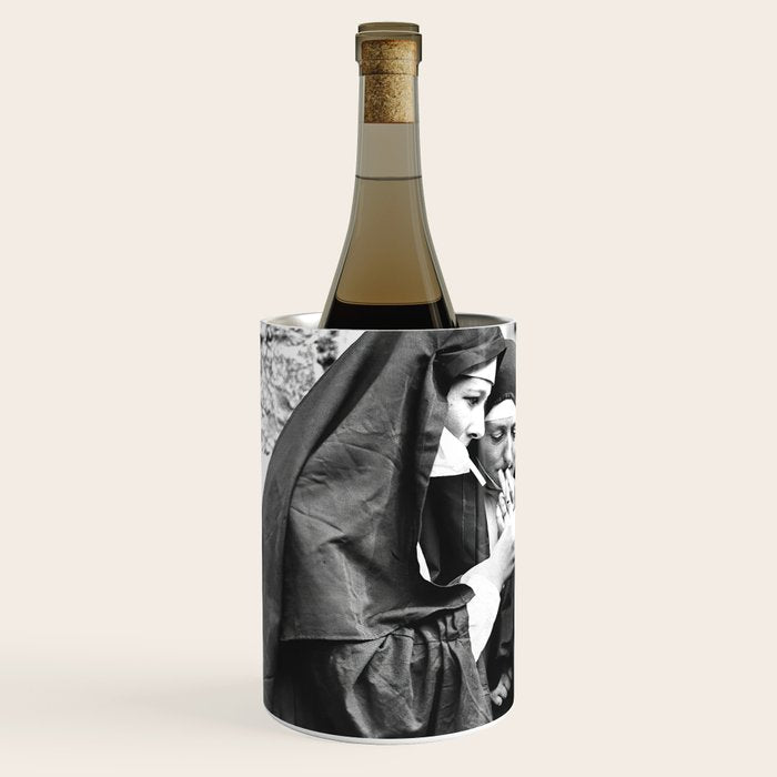 Nuns Smoking, Funny Black and White Vintage Art Wine Chiller Gallery Image 2