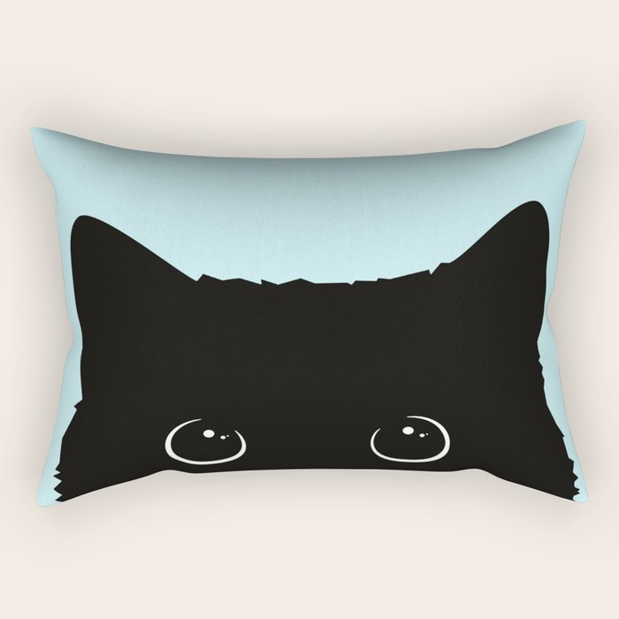 Black cat I Rectangular Pillow Gallery Image 1