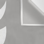 Lunar Eclipse - White Grey Wall Tapestry Gallery Image 3