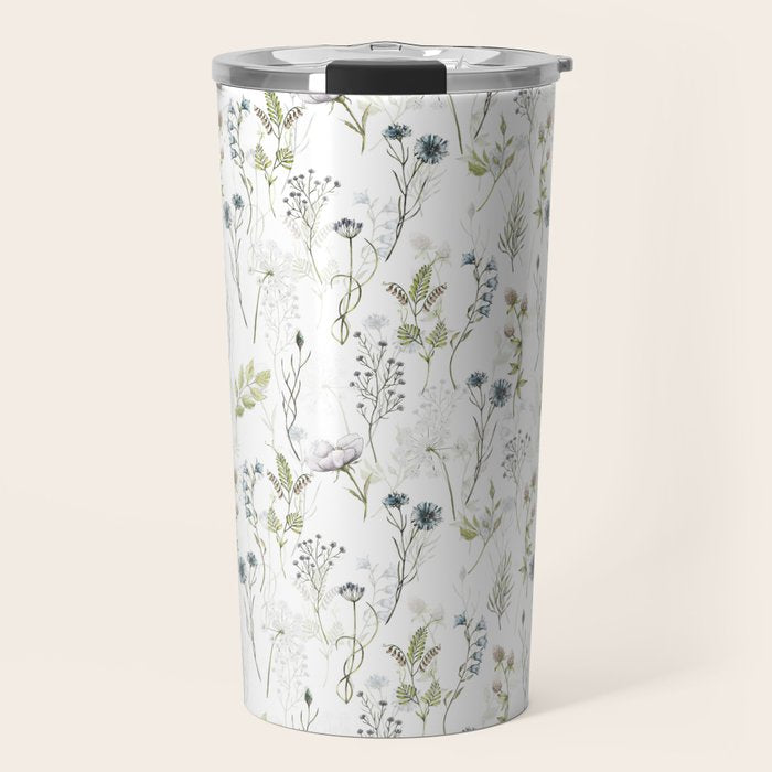 Wildflowers Meadow Botanical Flower Garden  Travel Mug Gallery Image 1