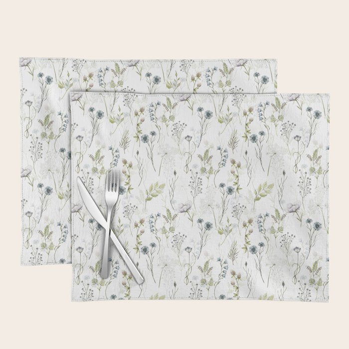 Wildflowers Meadow Botanical Flower Garden  Placemat Gallery Image 1