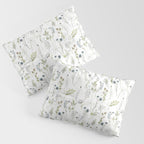 Wildflowers Meadow Botanical Flower Garden  Pillow Sham Gallery Image 3