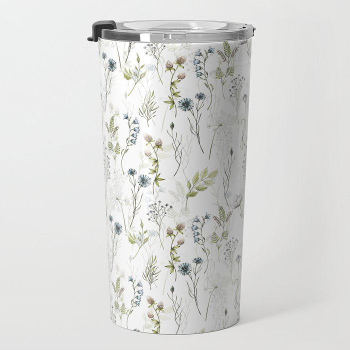 Wildflowers Meadow Botanical Flower Garden  Travel Mug Gallery Image 3